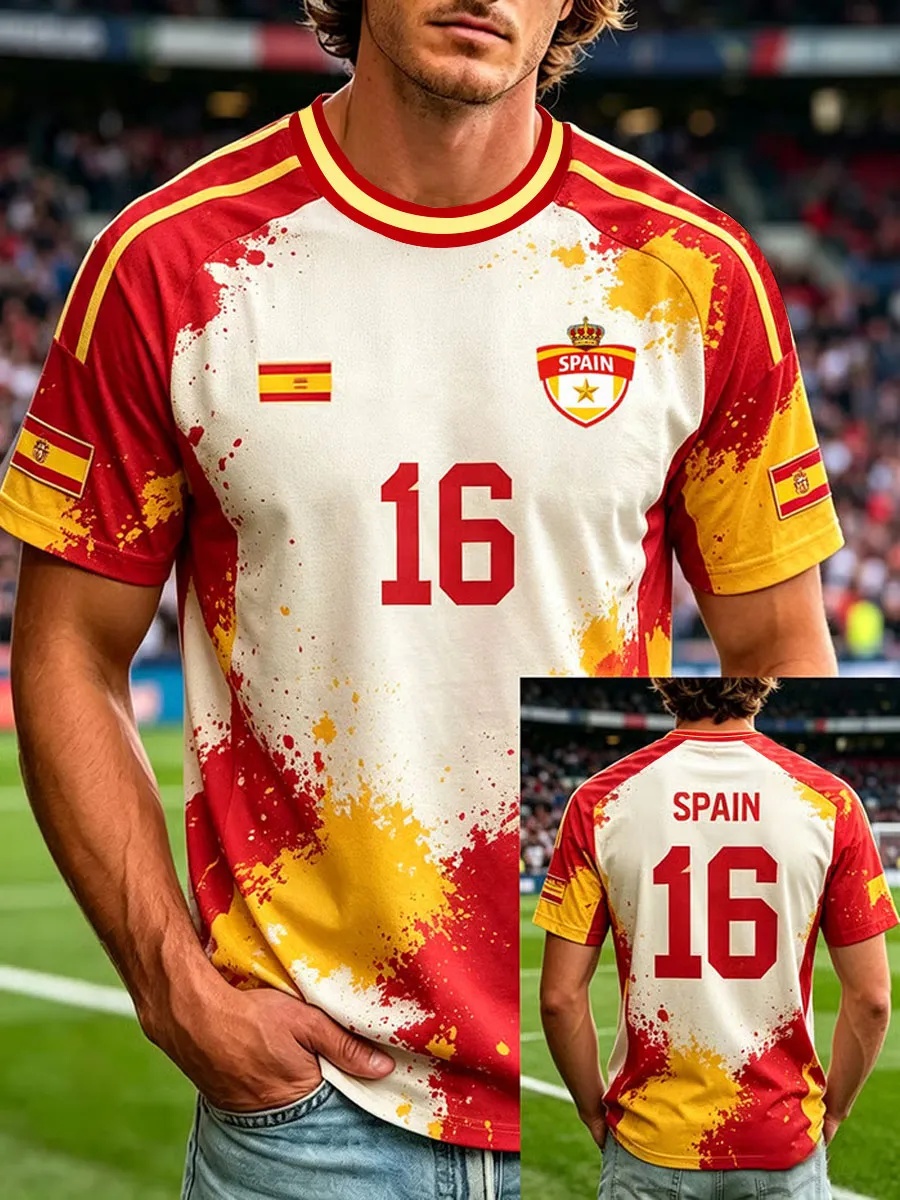 Street Fashion In Spain - T-shirt de supporter de football Espagne