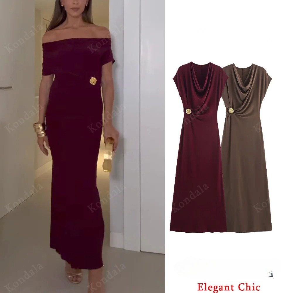 Street Fashion Fall 2025 - KONDALA élégant mince robe de rencontre