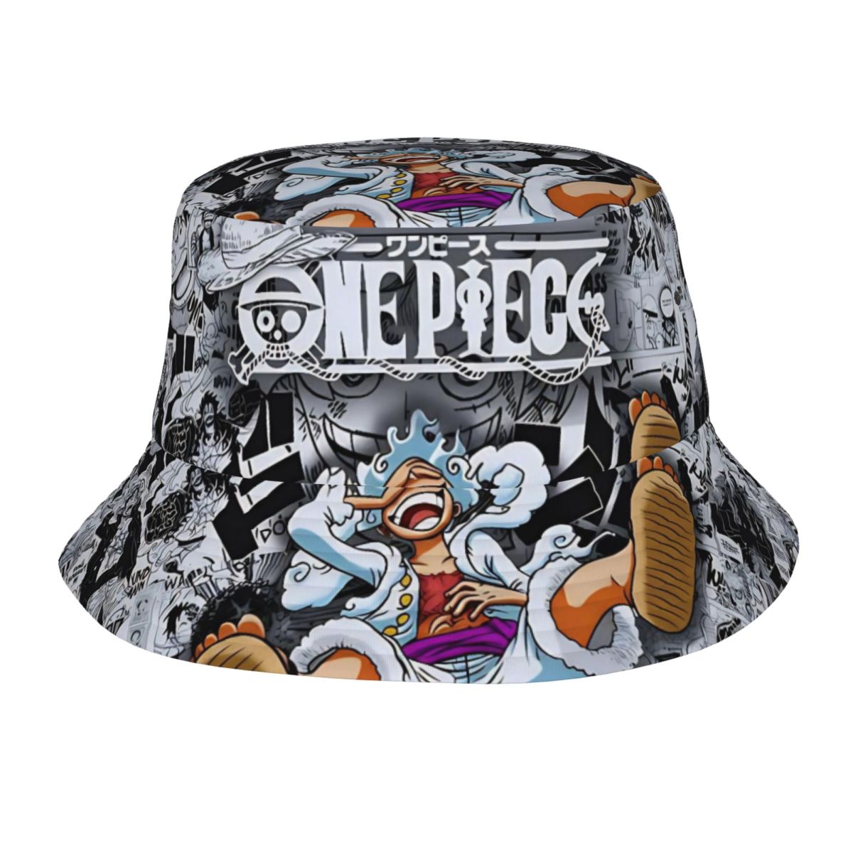 Bucket Hat Embroidered - Chapeau Bob One Piece Monkey D.