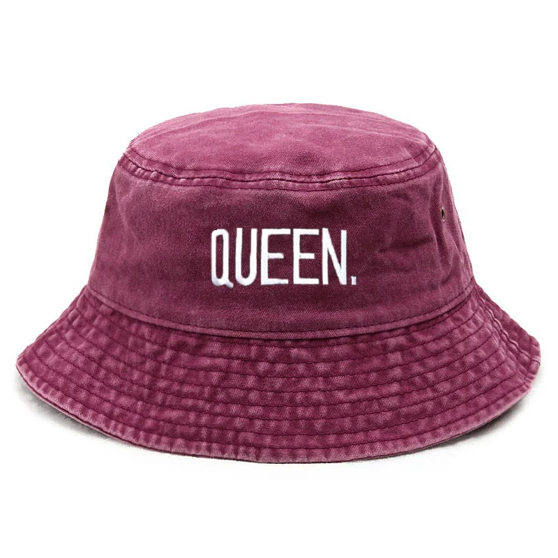 Bucket Hat Embroidered - Personnaliser reine lavé Vintage seau chapeau