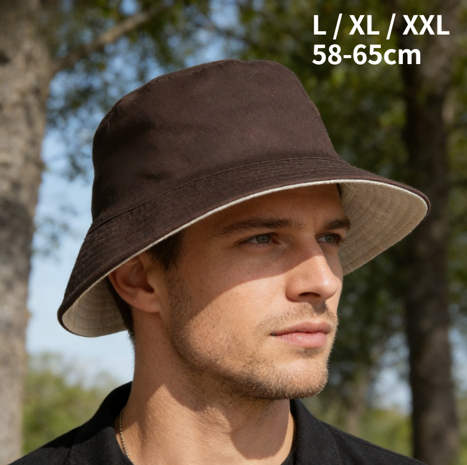 Bucket Hat Embroidered - Chapeau de soleil réversible double face