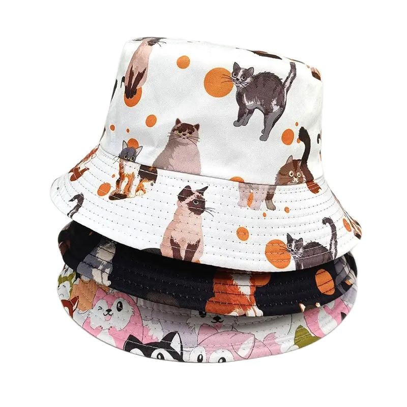 Bucket Hat Embroidered - Chapeau en polyester quatre saisons pour