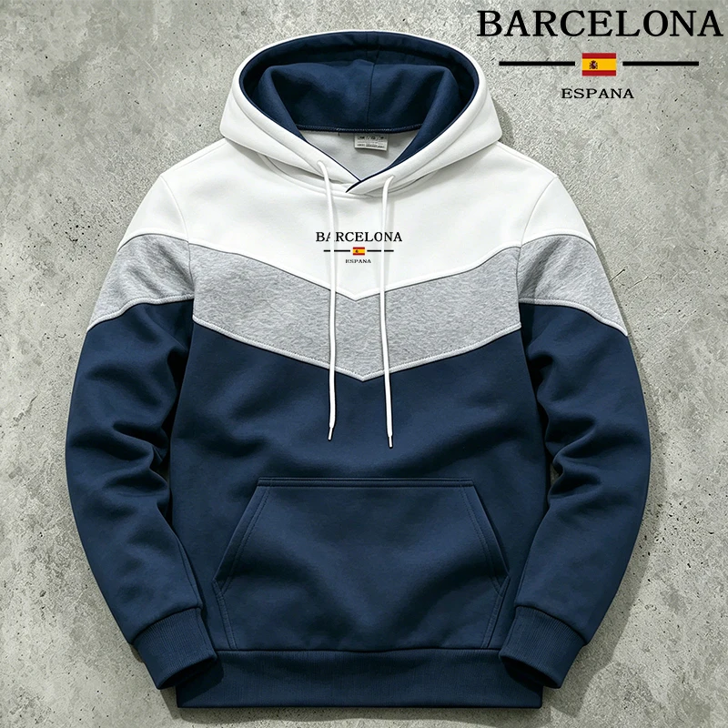 Street Fashion In Spain - Sweat à capuche décontracté pour homme,