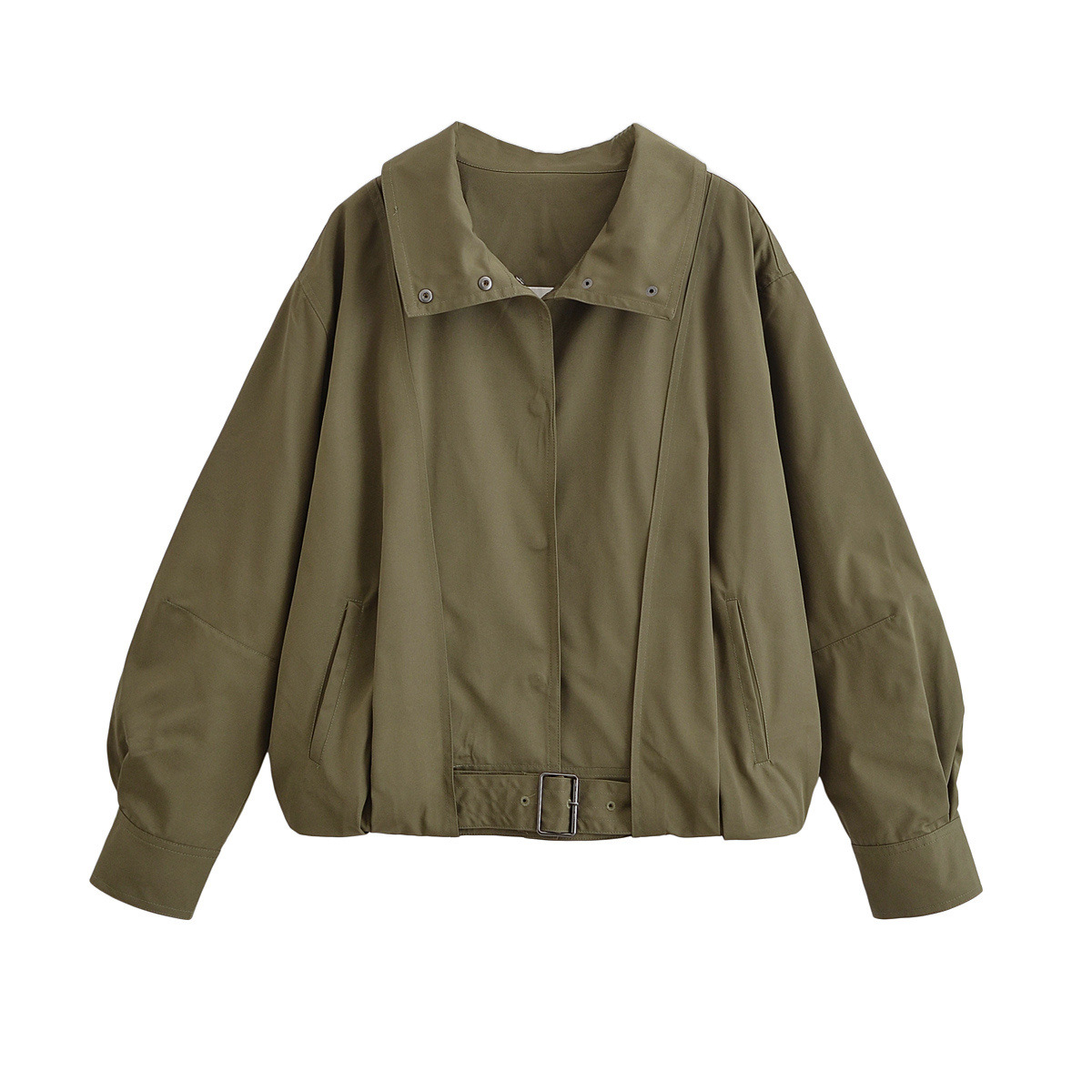 Street Fashion Fall 2025 - Veste bombardier à boucle pour femme,