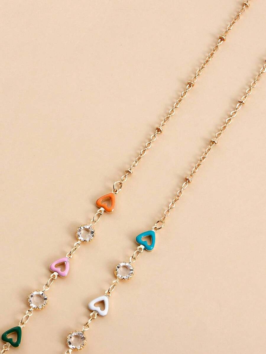 Street Fashion Necklace - 1 pièce Cordon antidérapant pour lunettes,