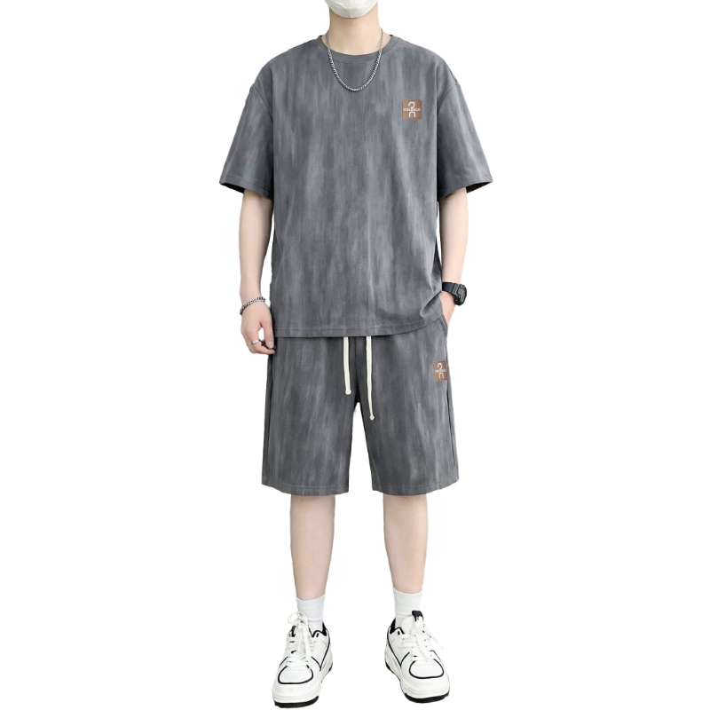 Street Fashion China - 【T-Shirt + short 5 points】Ensemble T-shirt
