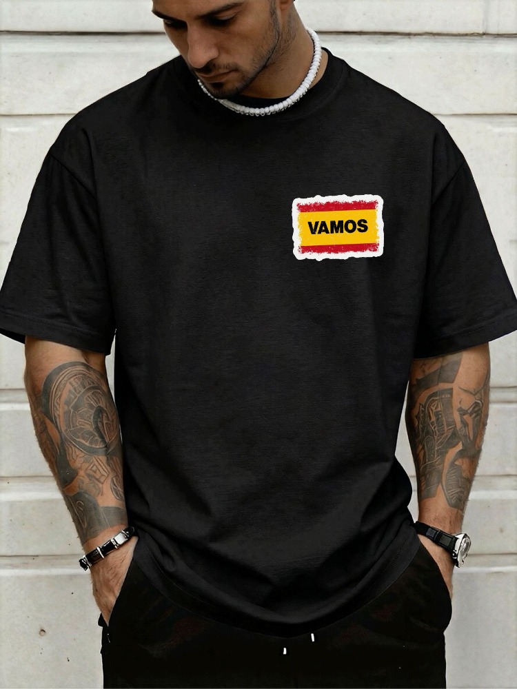 Street Fashion In Spain - T-shirt col rond pour homme, motif