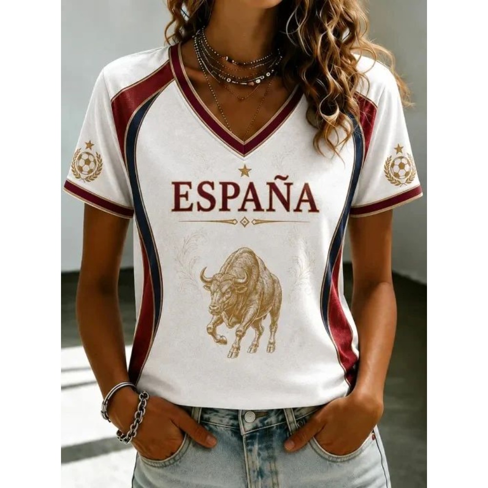 Street Fashion In Spain - T-shirt de supporter de football Espagne