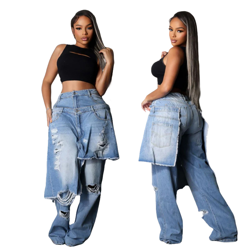Street Fashion Fall 2025 - Mode Denim pantalon femmes Street Wear
