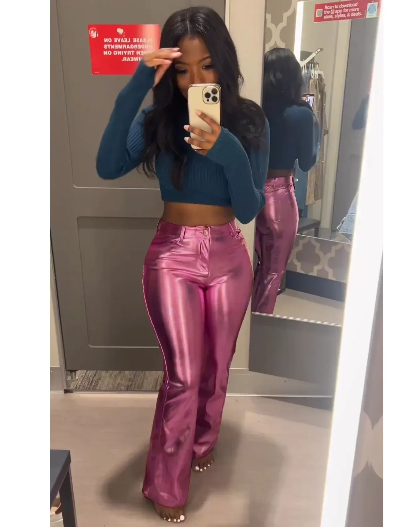 Street Fashion Fall 2025 - Pantalon évasé taille haute pour femme,