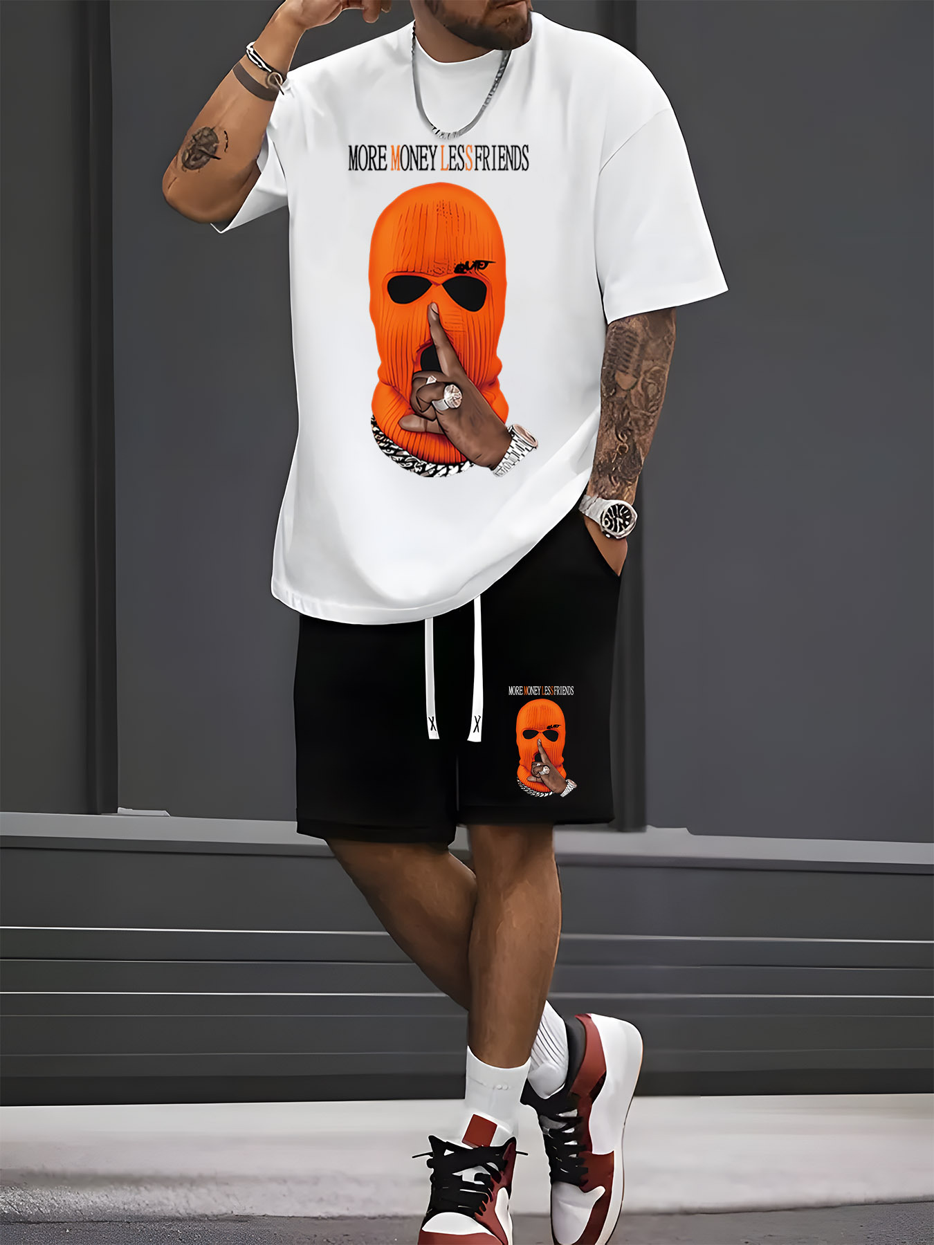 Street Fashion Summer 2026 - Nouvel ensemble short et t-shirt à