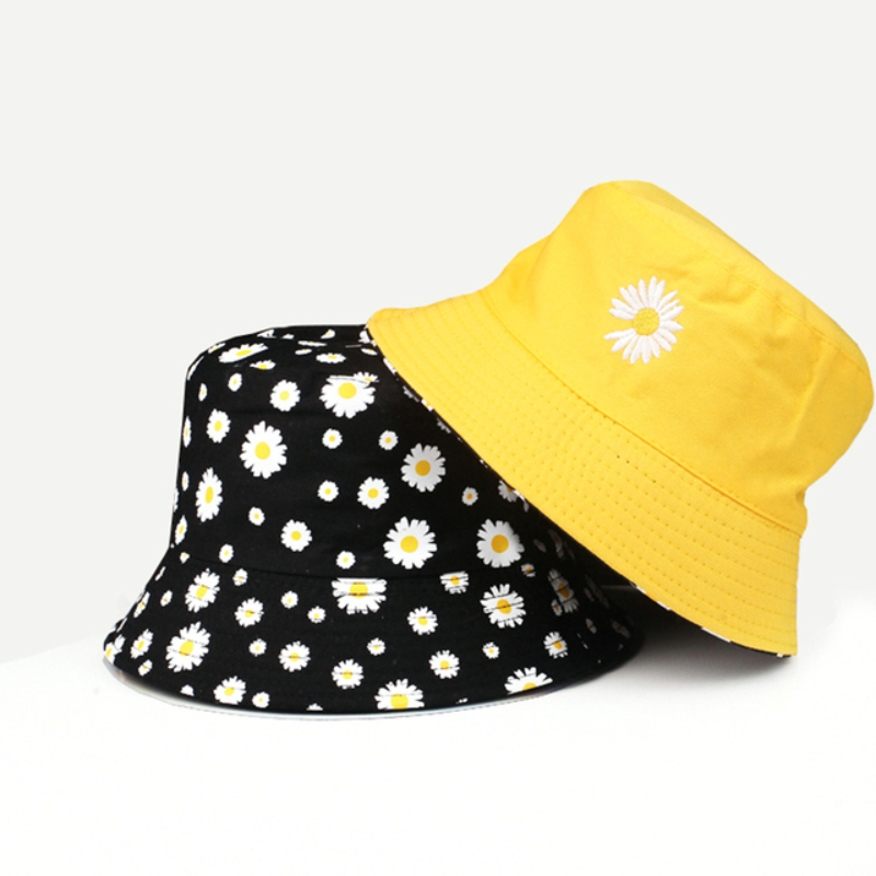 Chapeaux brodés double face An - Bucket Hat Embroidered avis et prix