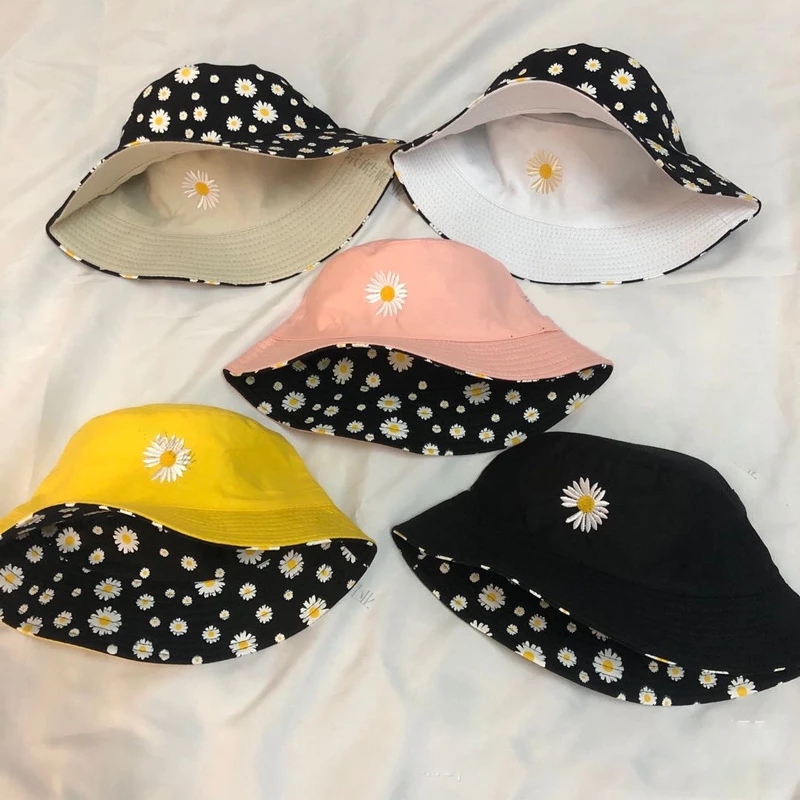 Chapeaux brodés double face An - Bucket Hat Embroidered avis et prix