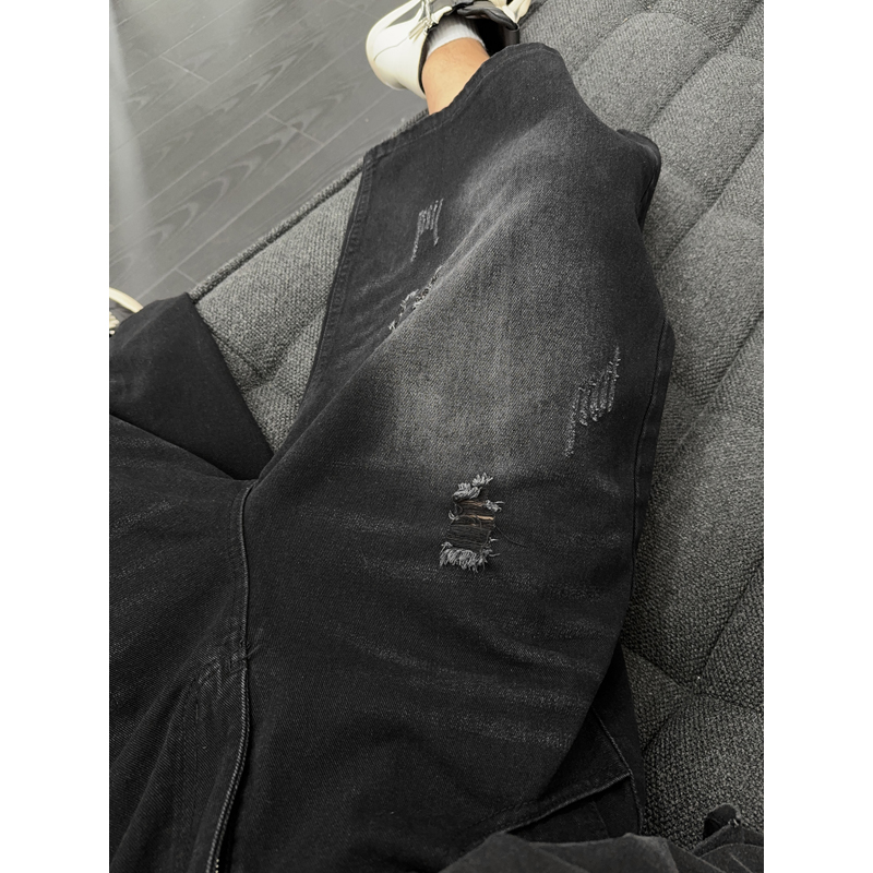 Shorts en jean déchirés et usé - Distressed Jean Rip avis et prix