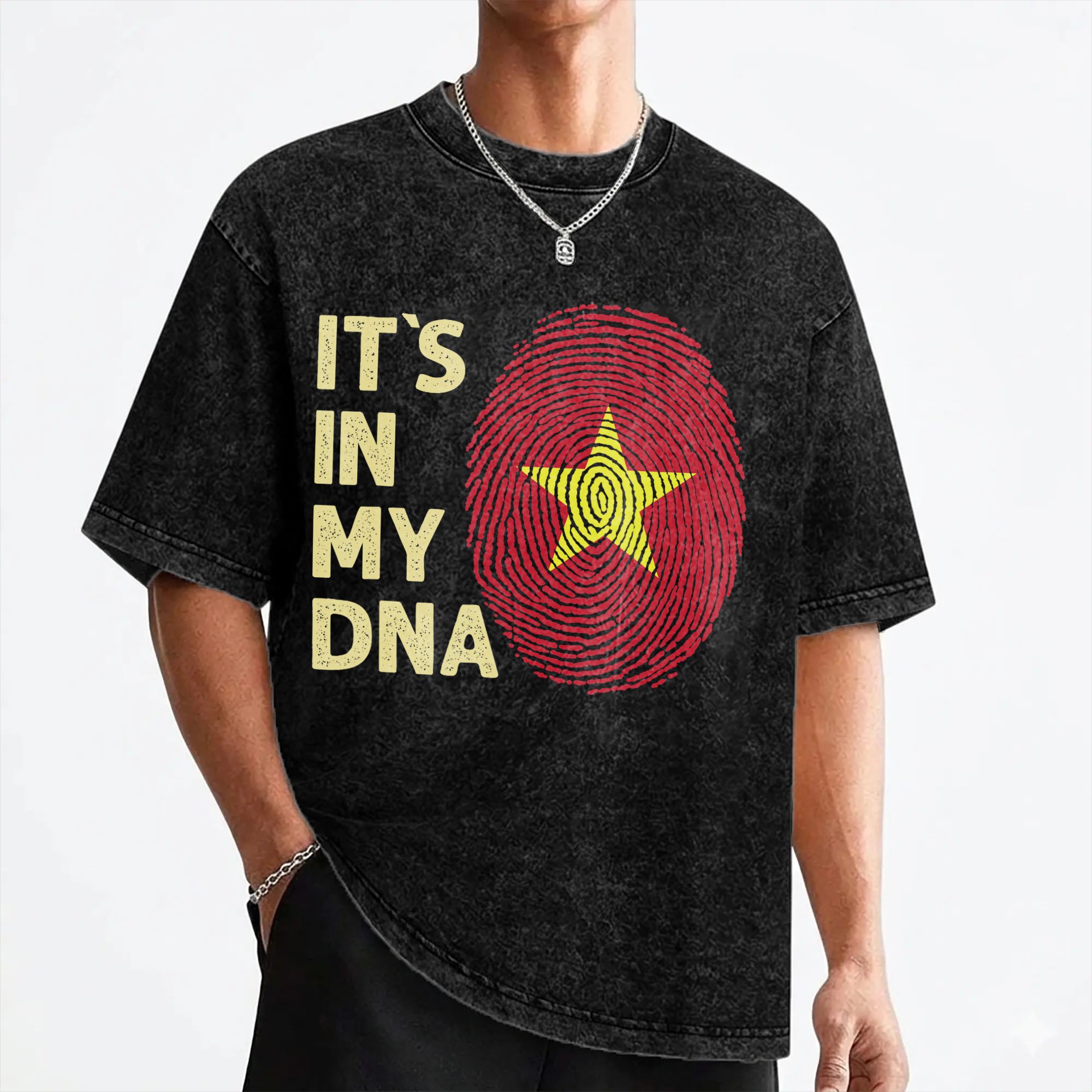 T-shirts en coton lavé avec dr - Street Fashion In Vietnam avis et prix