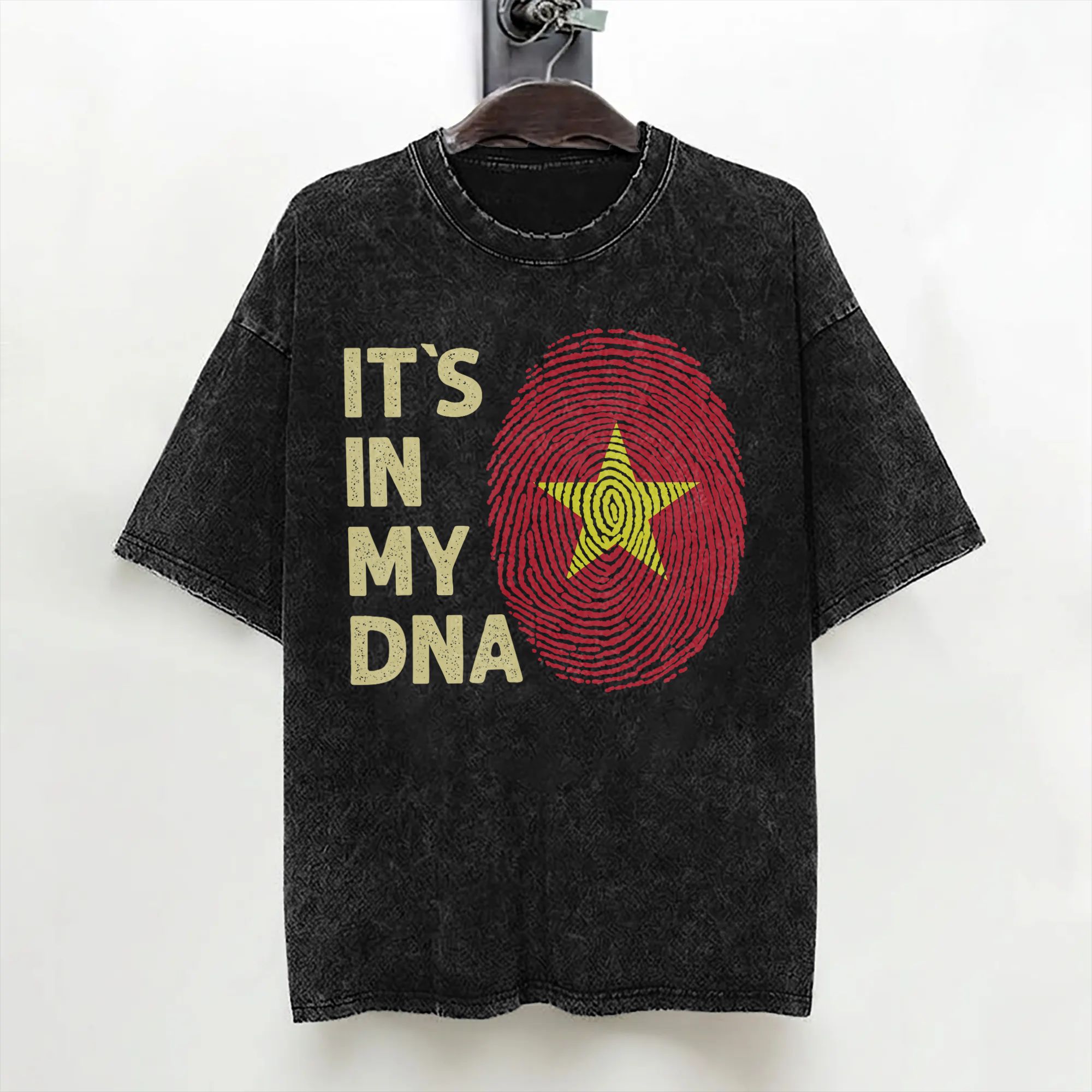 T-shirts en coton lavé avec dr - Street Fashion In Vietnam avis et prix