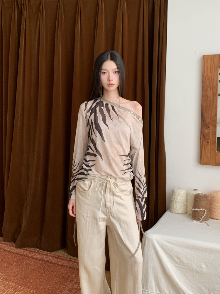 CHEERART zèbre épaules dénudée - Street Fashion Fall 2025 avis et prix