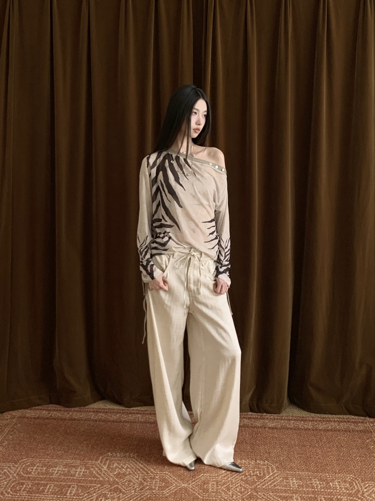 CHEERART zèbre épaules dénudée - Street Fashion Fall 2025 avis et prix