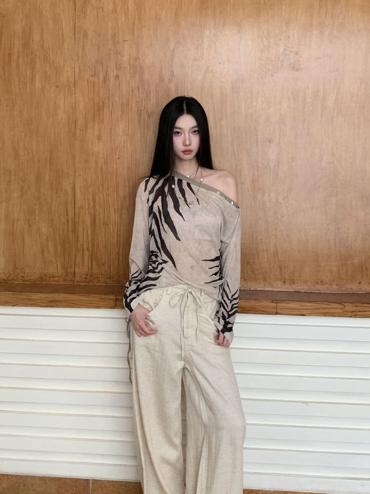 CHEERART zèbre épaules dénudée - Street Fashion Fall 2025 avis et prix
