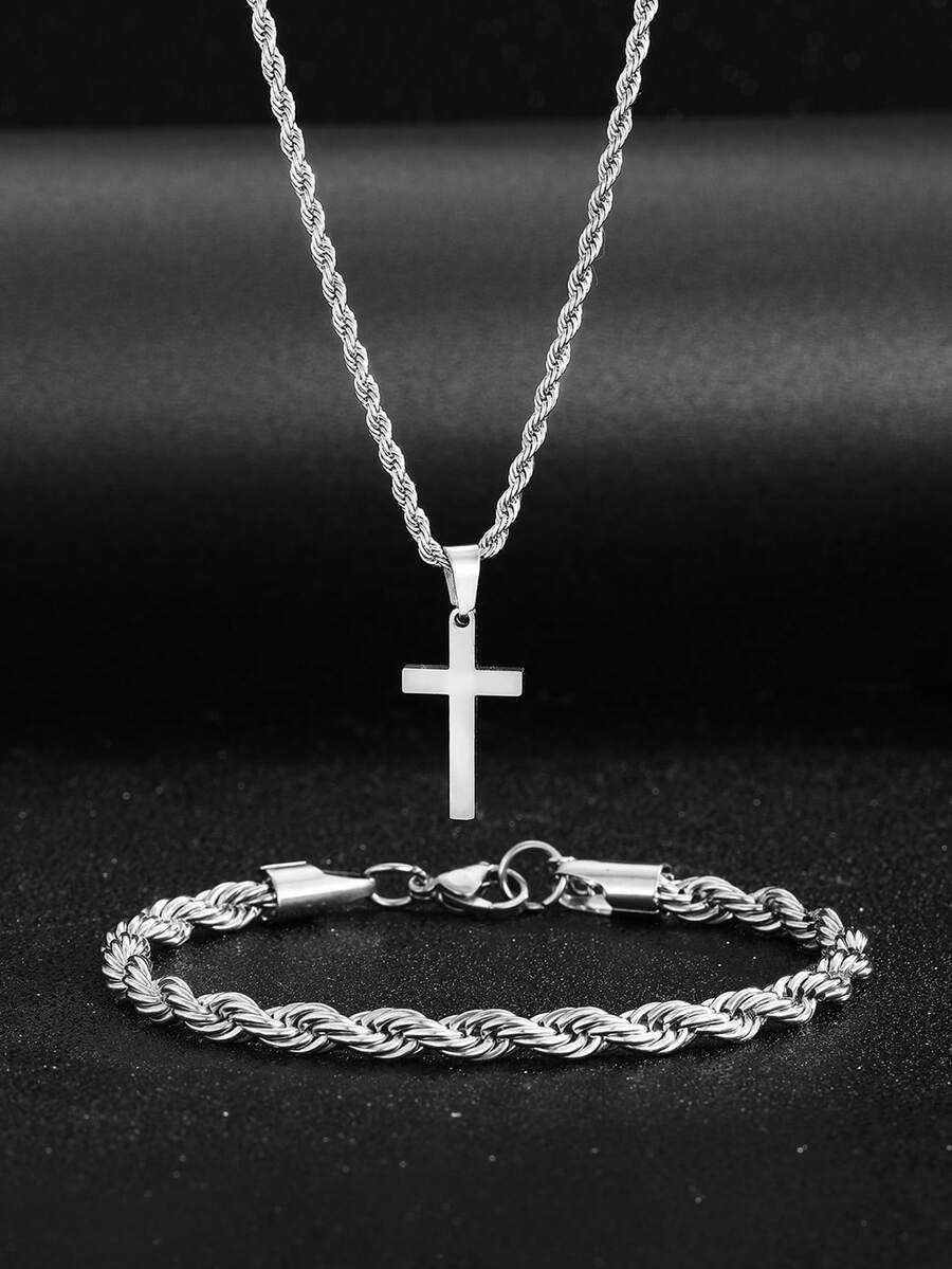 1 ensemble de collier et de br - Street Fashion Necklace avis et prix