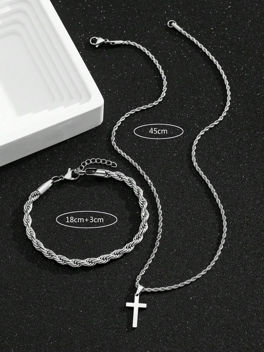 1 ensemble de collier et de br - Street Fashion Necklace avis et prix