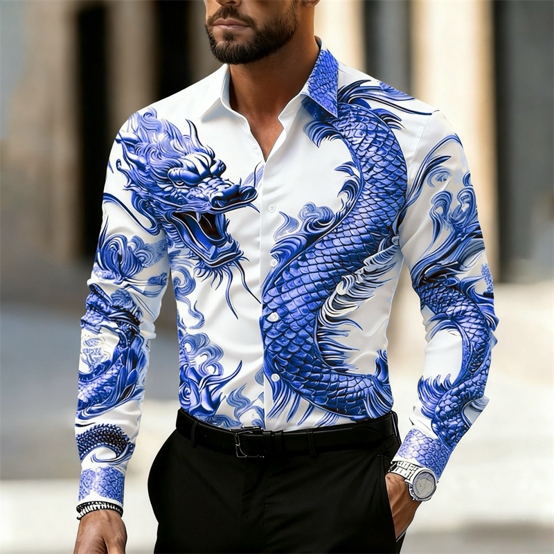 Chemise pour homme à manches l - Street Fashion In Chinese avis et prix
