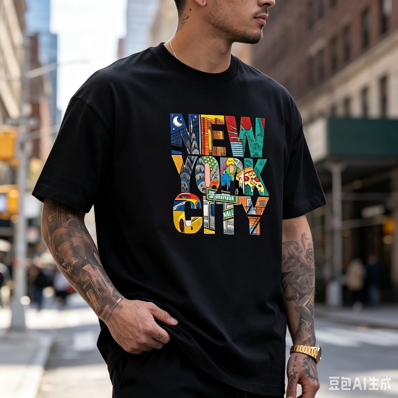 T-shirt graphique NEW YORK CIT - Street Style New York Fashion avis et prix