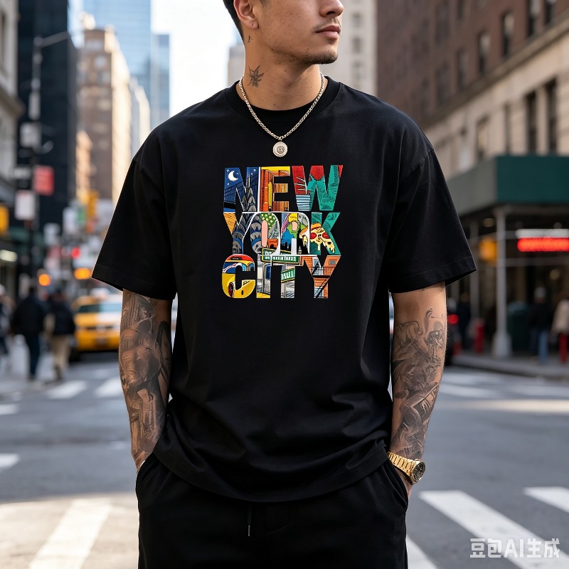 T-shirt graphique NEW YORK CIT - Street Style New York Fashion avis et prix