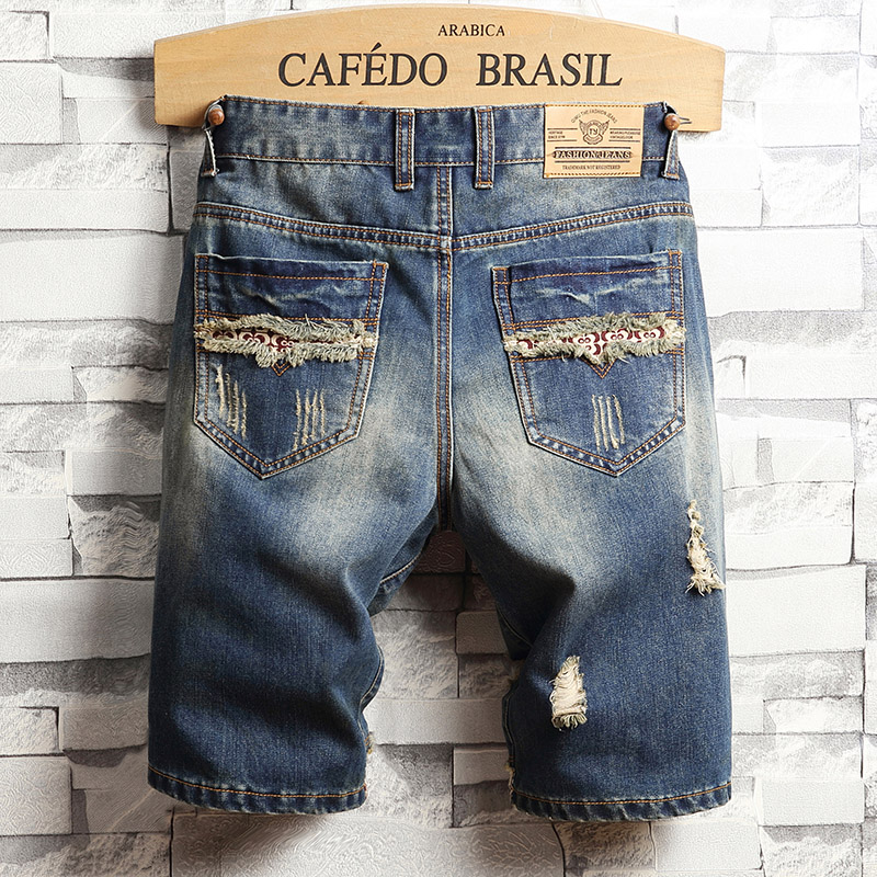 Shorts en jean déchirés pour h - Distressed Jean Rip avis et prix