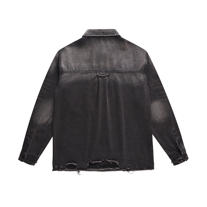 Veste en jean déchirée pour ho - Distressed Jean Rip avis et prix