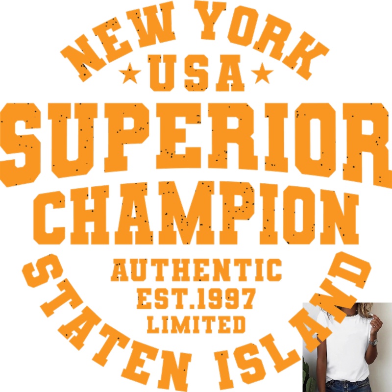 Autocollant thermocollant Lett - Street Style New York Fashion avis et prix