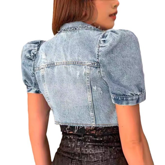 Veste en jean pour femme, coup - Distressed Jean Rip avis et prix