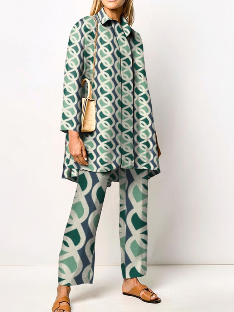 Ensemble pantalon ample imprim - Street Fashion China Girl avis et prix