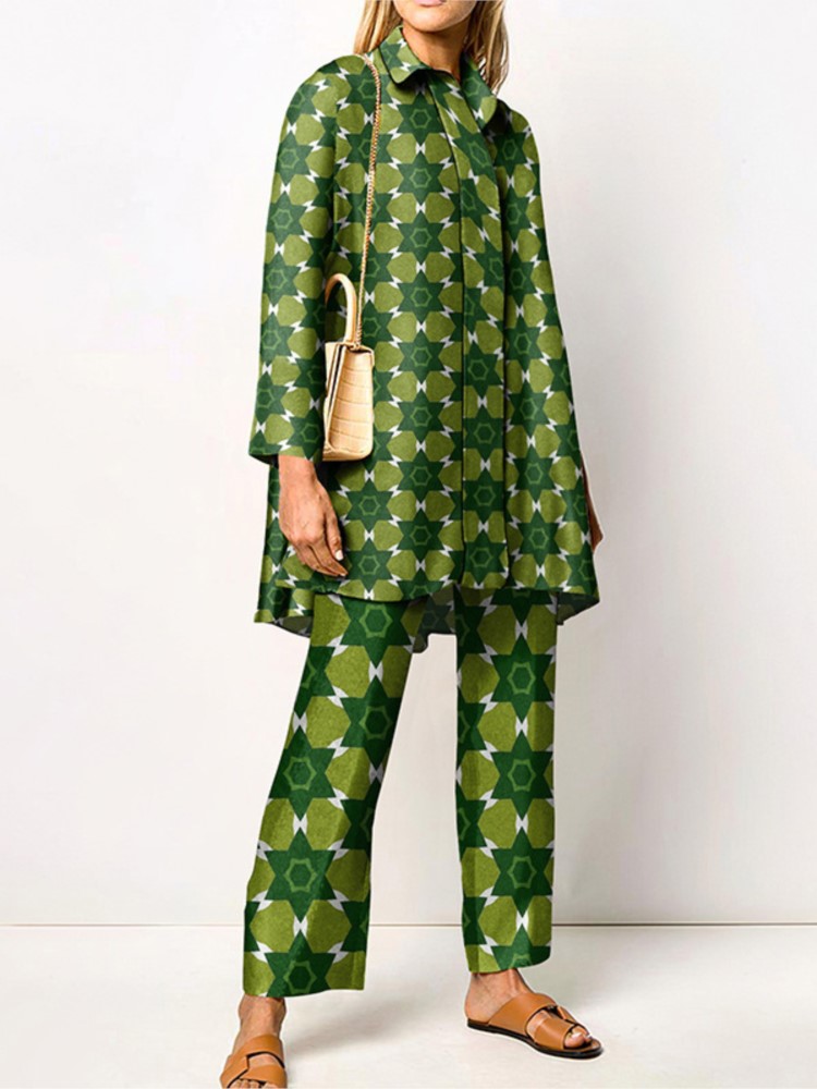 Ensemble pantalon ample imprim - Street Fashion China Girl avis et prix
