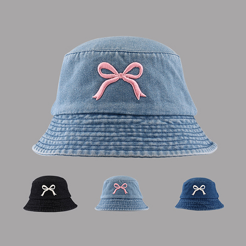 Nouveau Chapeau Bob en Jean Br - Bucket Hat Embroidered avis et prix