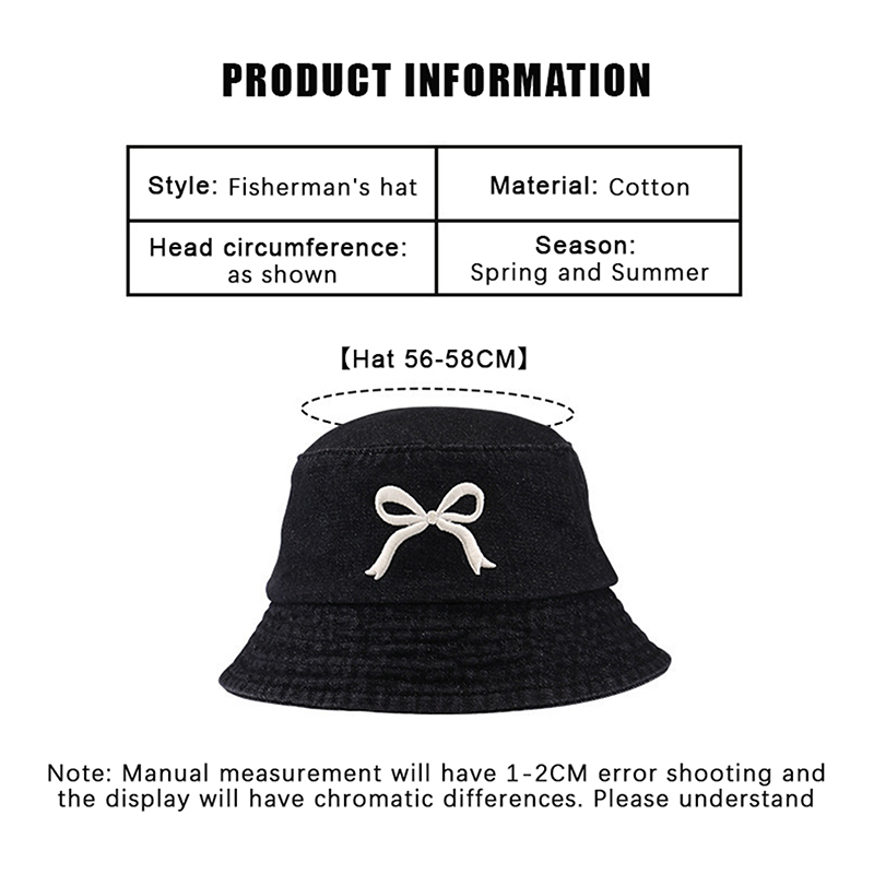Nouveau Chapeau Bob en Jean Br - Bucket Hat Embroidered avis et prix