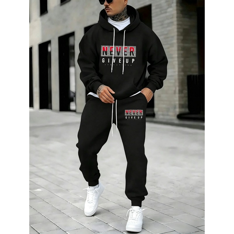NEVER GIVE UP Ensemble Imprimé - Street Fashion China avis et prix