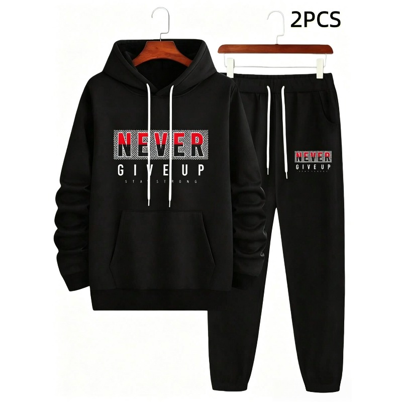 NEVER GIVE UP Ensemble Imprimé - Street Fashion China avis et prix