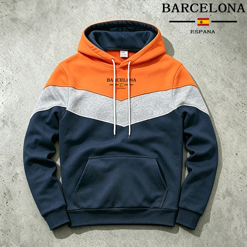 Sweat à capuche décontracté po - Street Fashion In Spain avis et prix