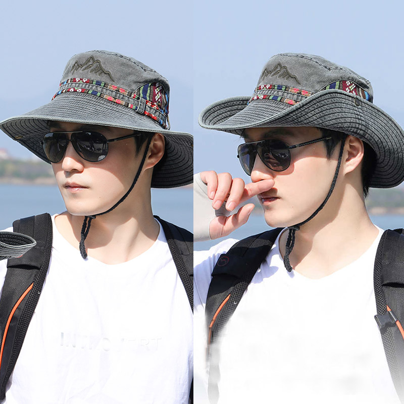 Chapeau Bob Panama d'été brodé - Bucket Hat Embroidered avis et prix