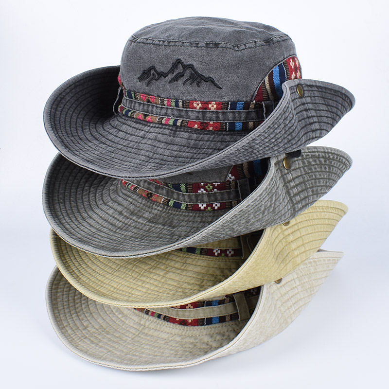 Chapeau Bob Panama d'été brodé - Bucket Hat Embroidered avis et prix