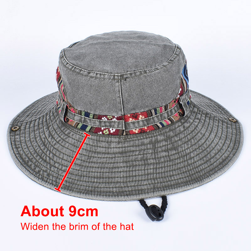 Chapeau Bob Panama d'été brodé - Bucket Hat Embroidered avis et prix