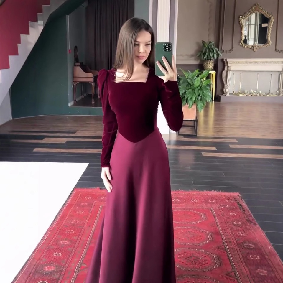 Nouvelle Robe Longue Élégante  - Street Fashion Dubai avis et prix