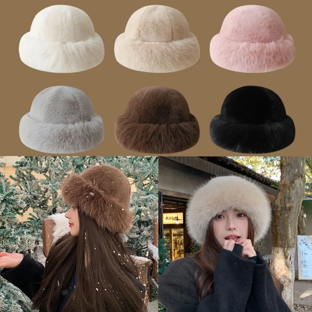 Chapeau seau en fourrure moell - Bucket Hat Embroidered avis et prix
