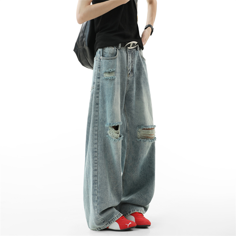 Jean déchiré pour hommes, Bagg - Street Fashion Fall 2025 avis et prix
