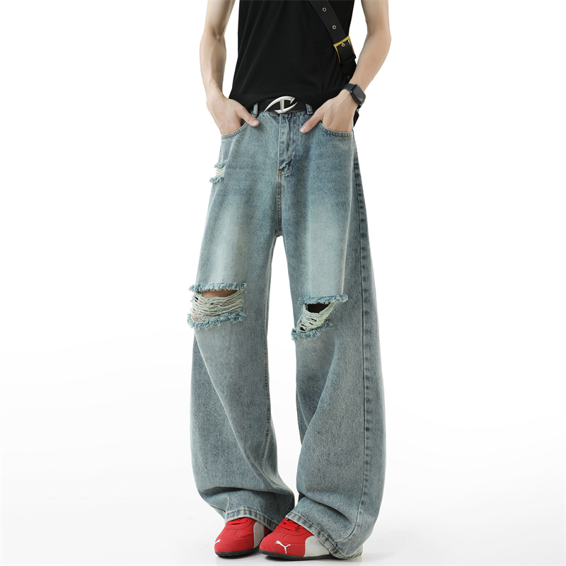 Jean déchiré pour hommes, Bagg - Street Fashion Fall 2025 avis et prix
