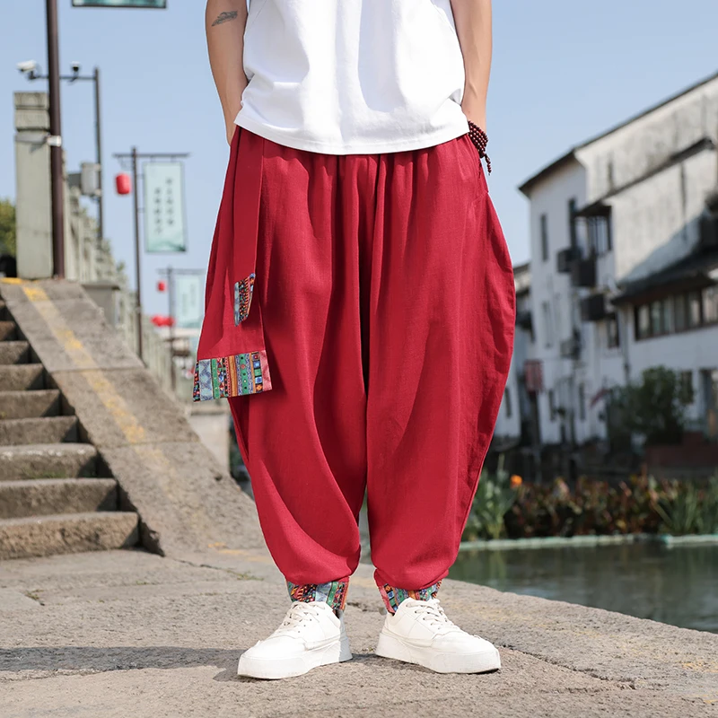 Pantalon large rétro pour homm - Street Fashion In Chinese avis et prix