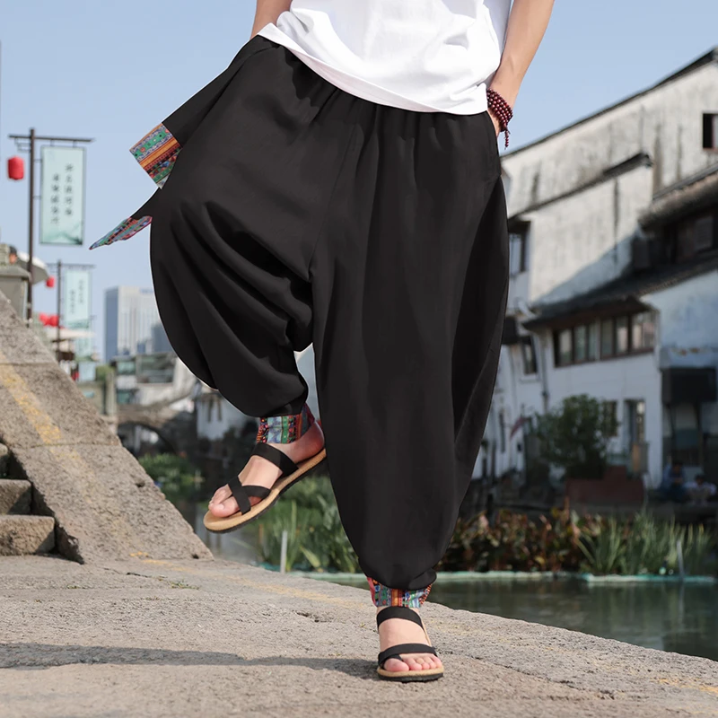Pantalon large rétro pour homm - Street Fashion In Chinese avis et prix