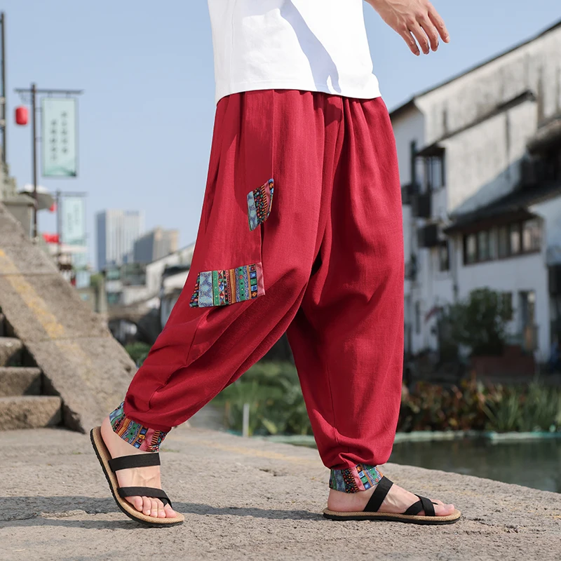 Pantalon large rétro pour homm - Street Fashion In Chinese avis et prix