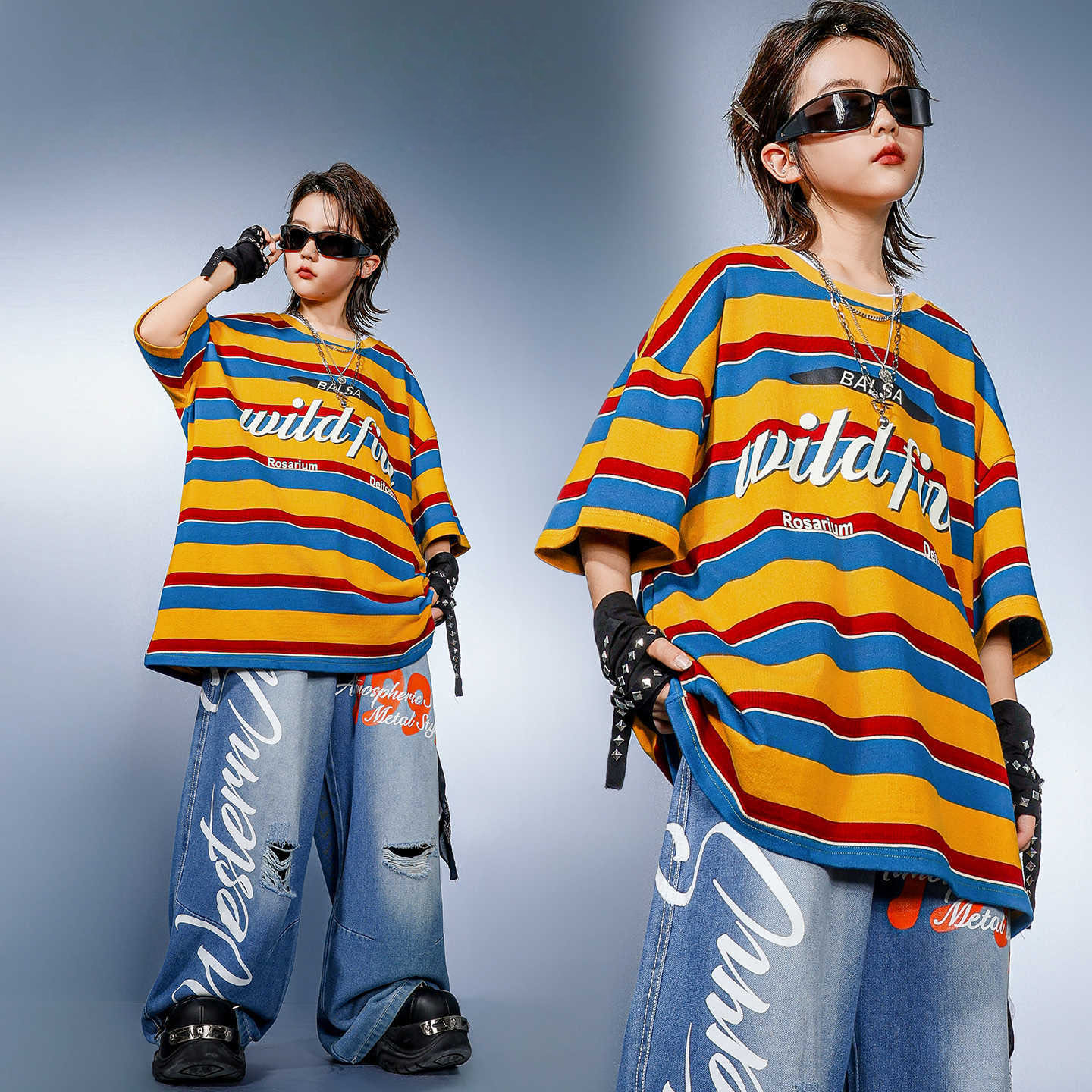 Vêtements Hip Hop pour enfants - Distressed Jean Rip avis et prix